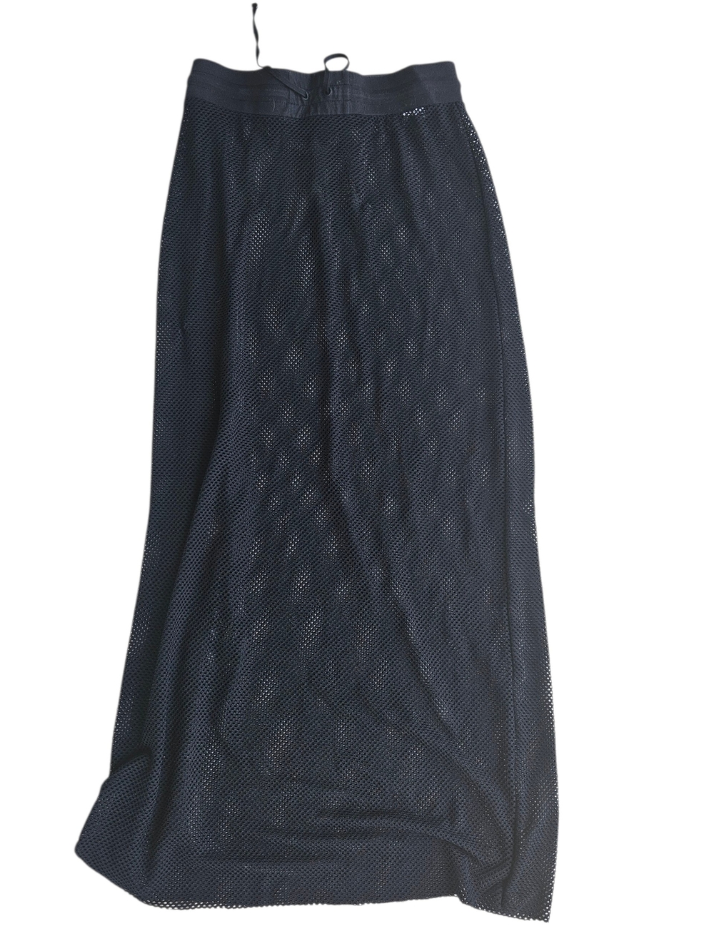 Blanc Noir Black Mesh Maxi Skirt Size S